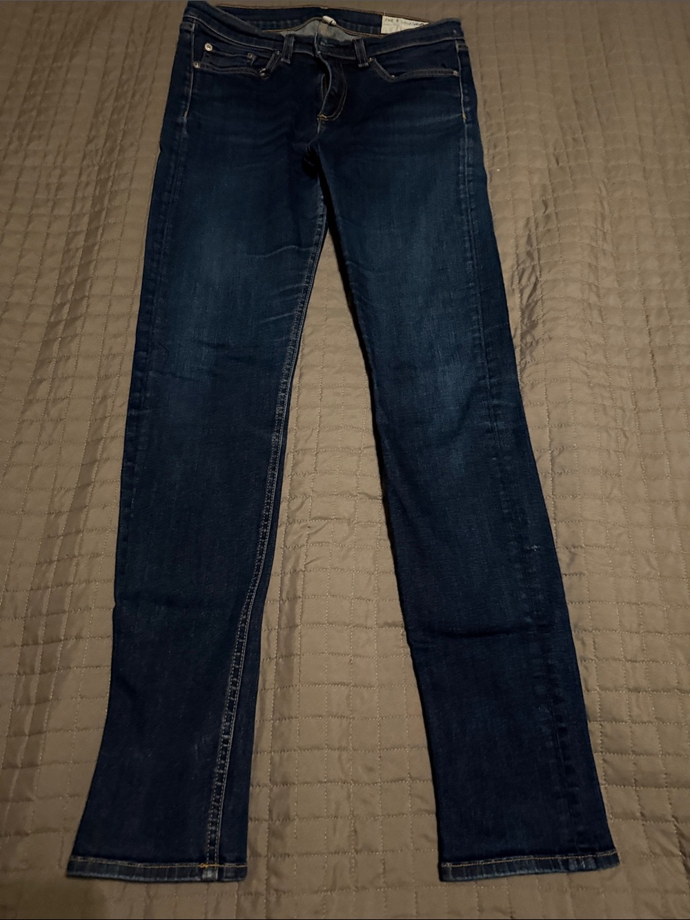 Rag and bone Dark Blue Women's Straight-Leg Jeans